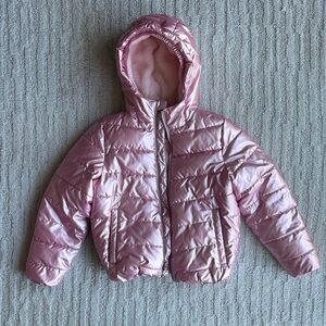 Boulder Gear, Youth Trinket jacket, size S, cotton candy metallic pink Puffer
